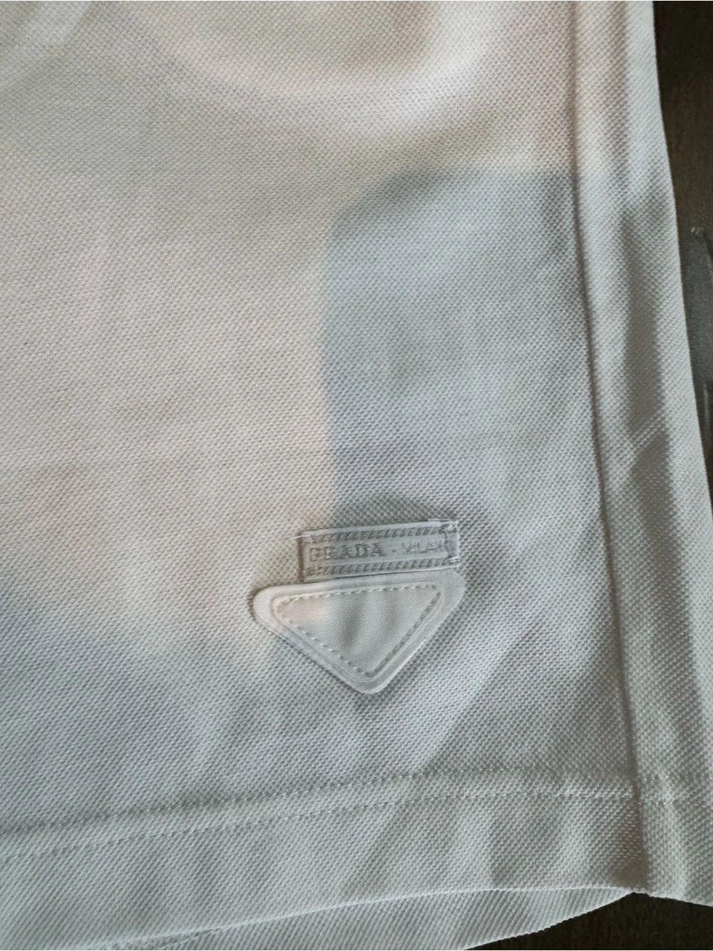 Prada Mesh White Casual Knit Shorts